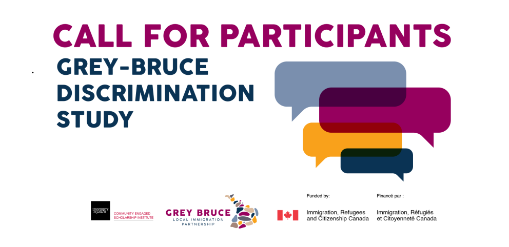Call for Participants Grey Bruce Discrimination Study